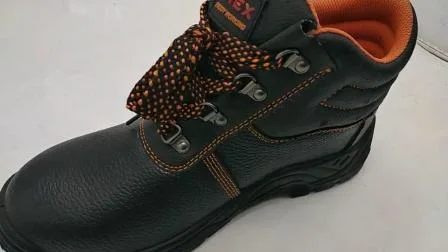 Sbp/S1/S3 Protección de los hombres con puntera de acero Placa de entresuela de cuero Industria Industrial Zapatos de trabajo de seguridad